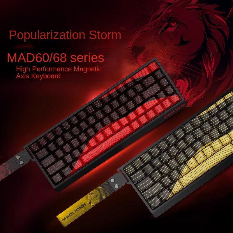 MadLions MAD60HE – 8000Hz Hot-Swap Magnetic Switch RGB Gaming Keyboard (Limited Yellow Edition)