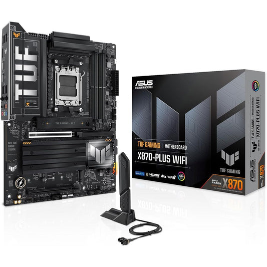 ASUS TUF Gaming X870-PLUS WiFi – Durable AM5 ATX Motherboard with DDR5, PCIe 5.0, WiFi 7