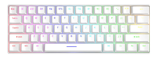 FuryCube H61K – 60% RGB Mechanical Keyboard, Hot-Swappable, Wired USB-C