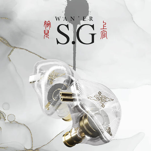 Tangzu Wan'er SG IEM (White, With Mic) – Hi-Fi Audiophile Earphones for Music & Gaming in Pakistan