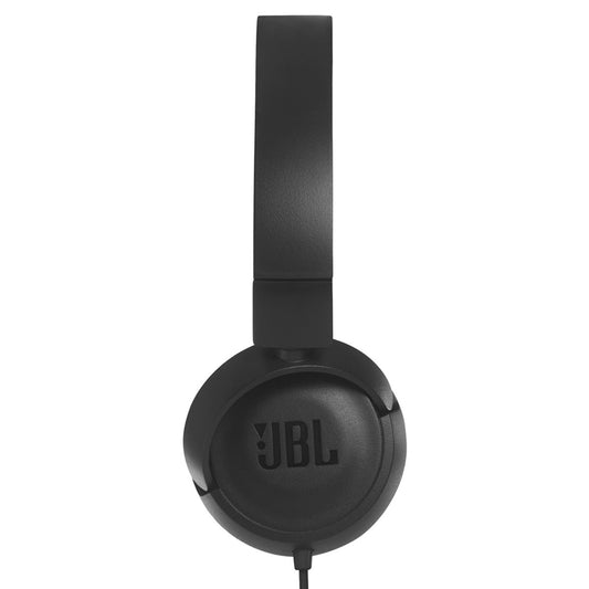 JBL T450BT top view highlighting adjustable padded headband in black finish