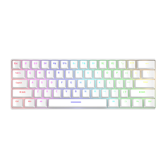 FuryCube H61K – 60% RGB Mechanical Keyboard, Hot-Swappable, Wired USB-C