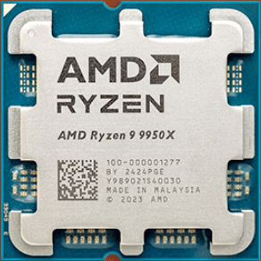 AMD Ryzen 9 9950X – 16-Core 32-Thread Flagship Desktop Processor (AM5, Zen 5) - Tray Packing